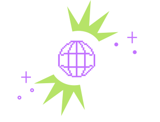 A wireframe globe breaking out of chains
